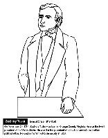U.S. President Zachary Taylor coloring page