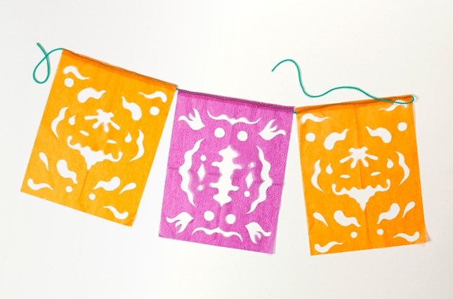 Colorful Cut-Paper Banners craft