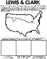 Lewis and Clark Expedition coloring page