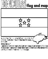 Honduras coloring page