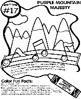 No.17 Purple Mountains&#39; Majesty coloring page