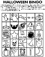 Halloween Bingo No.1 coloring page