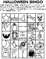 Halloween Bingo No.4 coloring page