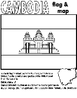 Cambodia coloring page