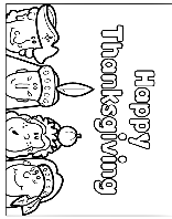 Thanksgiving Sign coloring page