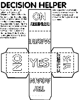 Decision Helper coloring page