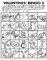 Valentine&#39;s Bingo 2 coloring page