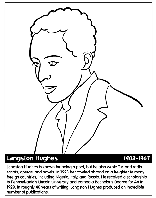 Langston Hughes coloring page