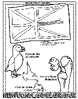 Canadian Province - Newfoundland and Labrador coloring page