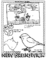 Canadian Province - New Brunswick coloring page