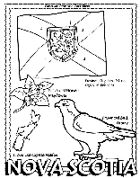 Canadian Province - Nova Scotia coloring page