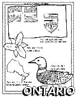 Canadian Province - Ontario coloring page