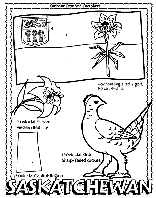 Canadian Province - Saskatchewan coloring page