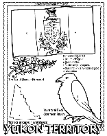 Canadian Territory - Yukon Territory coloring page