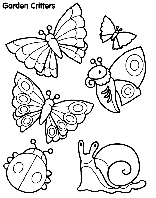 Garden Critters coloring page