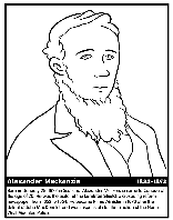 Canadian Prime Minister Mackenzie coloring page