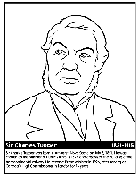 Canadian Prime Minister Tupper coloring page