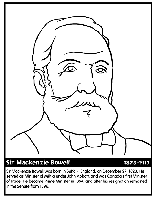 Canadian Prime Minister Bowell coloring page