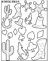 Cowgirl Charm 2 coloring page