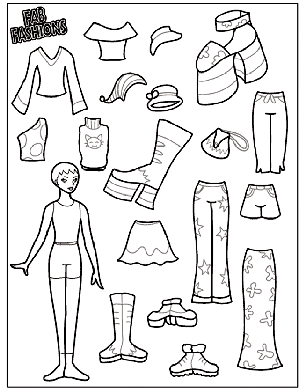 Fab Fashions 2 coloring page