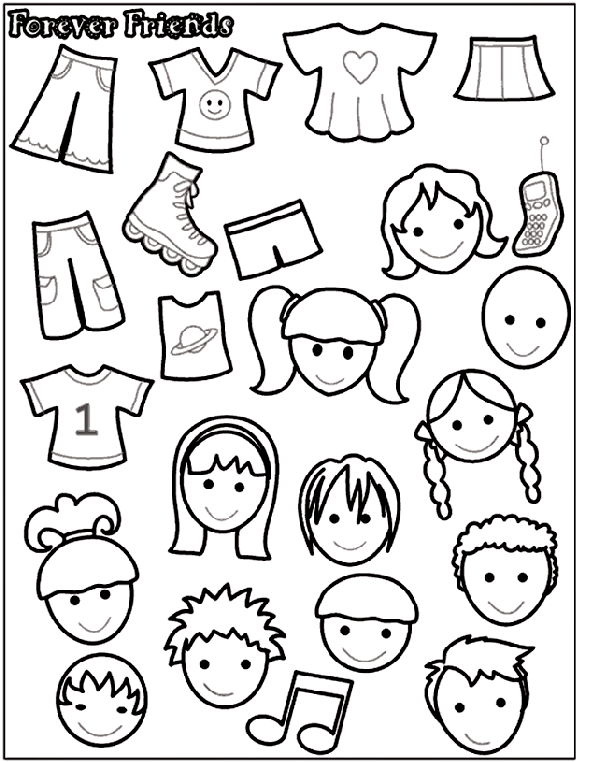 Forever Friends 2 coloring page