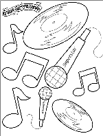 Bring on the Music coloring page