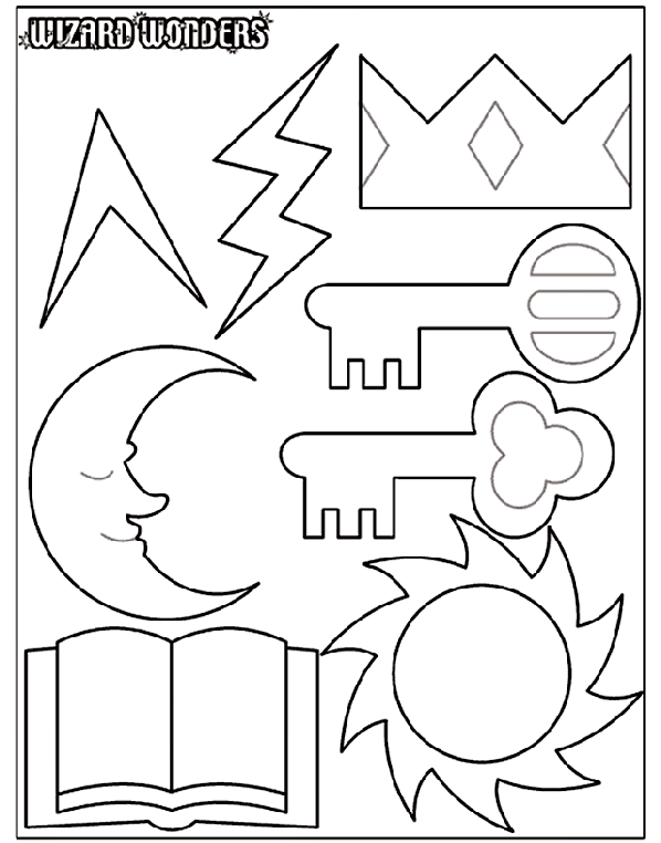 Wizard Wonders 1 coloring page