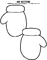 My Mittens coloring page