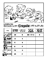 Learning Division coloring page