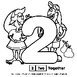 Number 2 coloring page