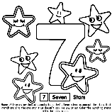 Number 7 coloring page