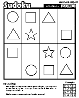 Sudoku A-5 coloring page