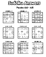 Answers A10-A18 coloring page