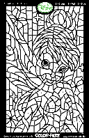 Disney Fairies Tinkerbell Mosaic coloring page