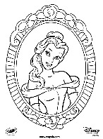 Disney Princess Belle coloring page