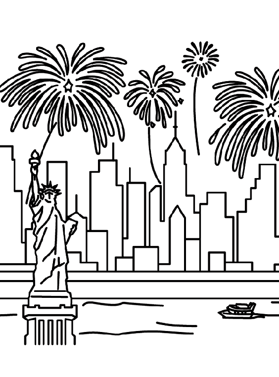 Let Freedom Ring coloring page