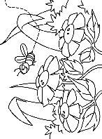 Buzzing Around coloring page