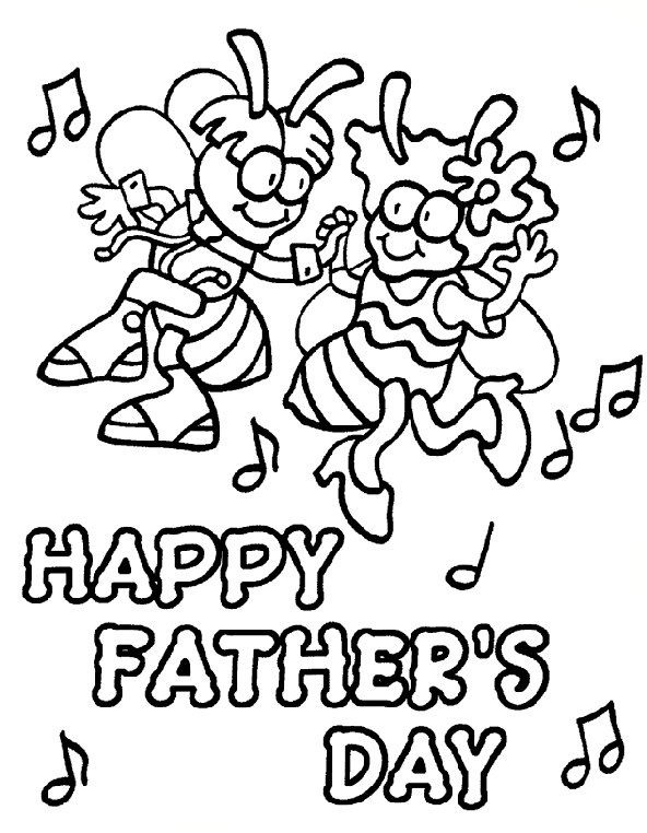 Father's Day - Celebrate coloring page