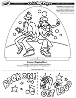 Jammin&#39; Concert coloring page