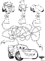 Disney Cars Maze coloring page