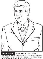 Stephen Harper coloring page