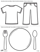 First Pages Clothes And Plate