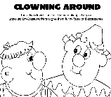 Clowning Around coloring page
