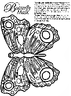 Butterfly Mask coloring page