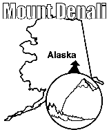 Denali National Park coloring page