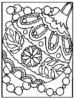 Christmas Ornament coloring page