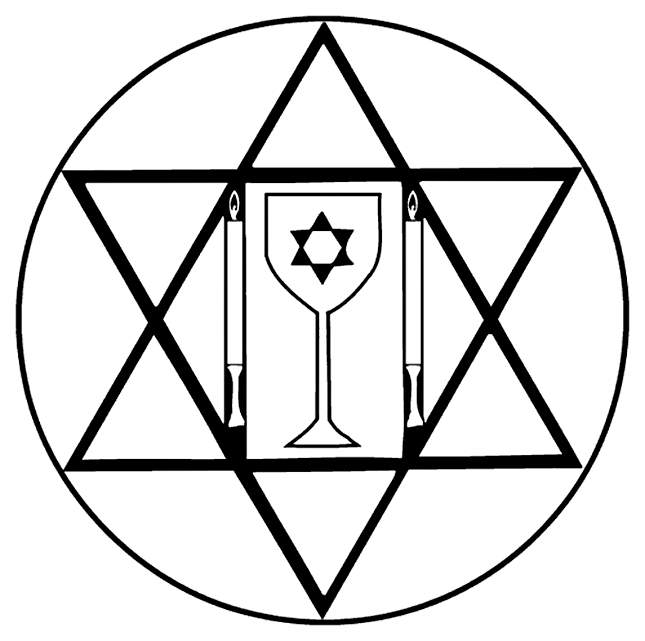 Rosh Hashanah New Year Symbols coloring page