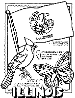 Illinois coloring page