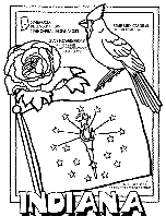 Indiana coloring page