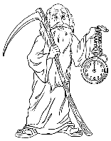 New Year&#39;s Father Time coloring page